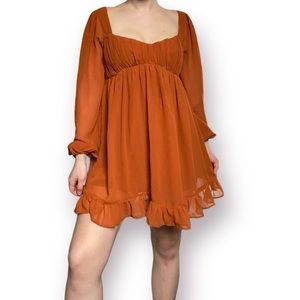 Abercrombie & fitch long sleeve flowy dress